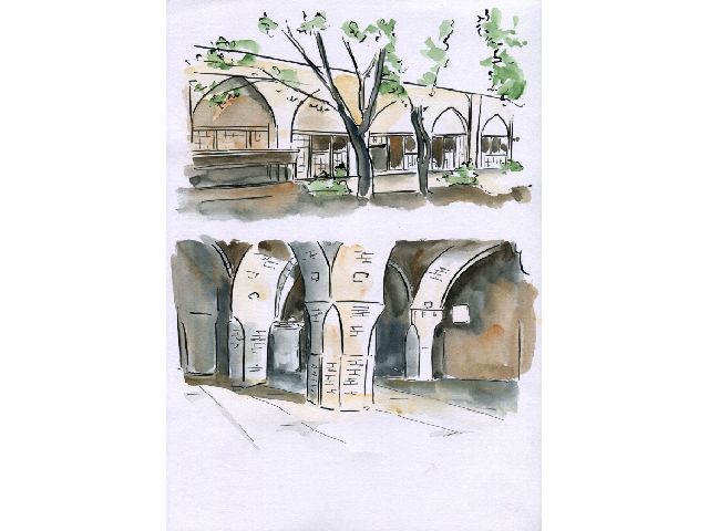 VIEWS OF THE MASJID BUILT FOR ḤUJJAT BY HIS COMPANIONS