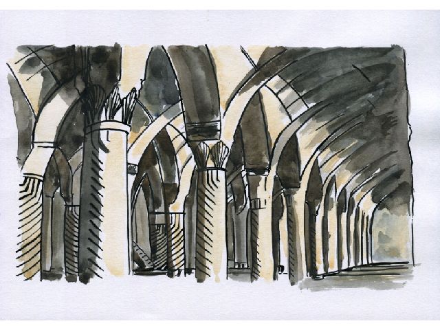 VIEWS OF THE MASJID-I-VAKÍL, SHÍRÁZ SECTION OF THE INTERIOR