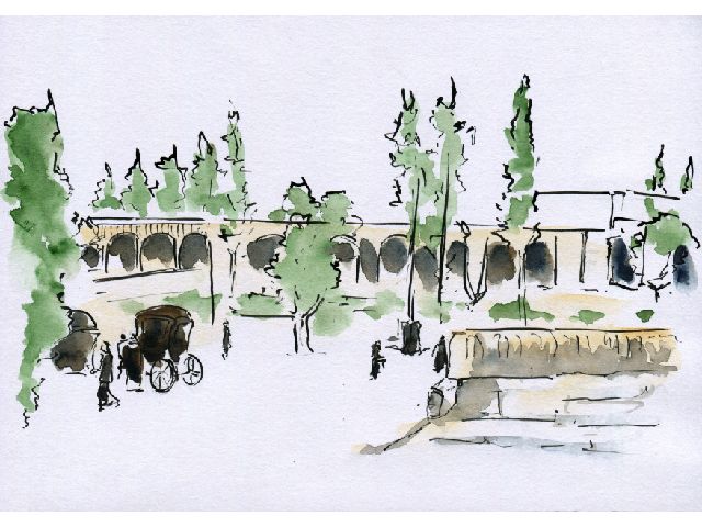 SQUARE IN ZANJÁN WHERE ḤUJJAT’S BODY WAS LEFT EXPOSED FOR THREE DAYS