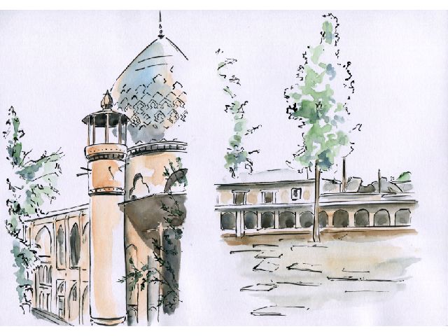 TREE MARKING THE RESTING PLACE OF THE BÁB’S INFANTSON IN BÁBÍ-DUKHTARÁN, SHÍRÁZ