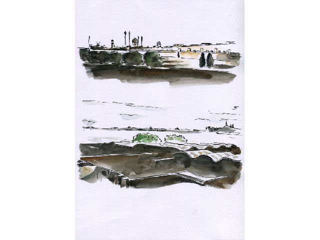 VIEWS OF QUM SHOWING THE ḤARAM-I-MA‘ṢÚMIH