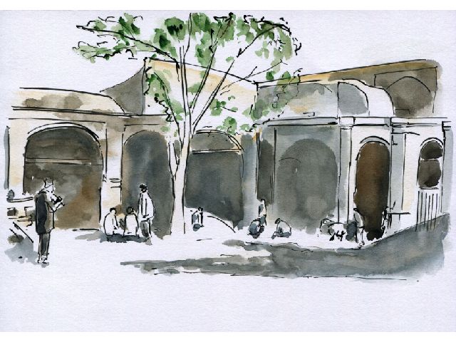 THE SABZIH-MAYDÁN OF ṬIHRÁN WHERE MANY BELIEVERS SUFFERED MARTYRDOM