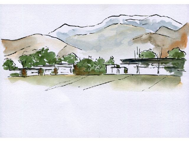 VIEW OF NÍYÁVARÁN NEAR ṬIHRÁN