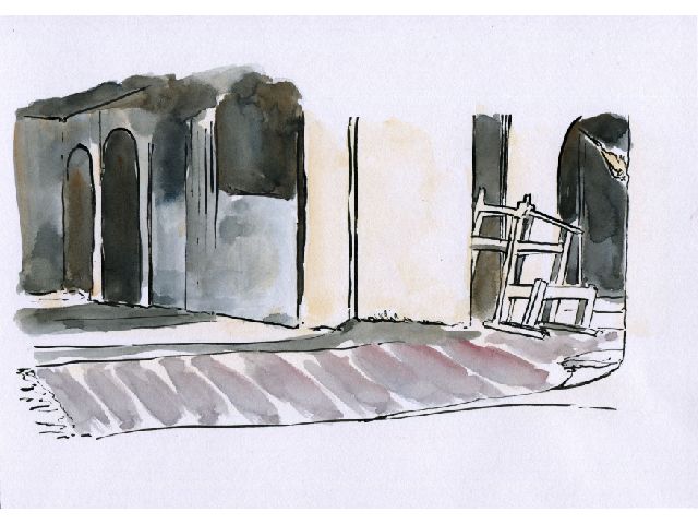 INTERIOR OF THE MASJID, WHERE MULLÁḤUSAYN AND HIS COMPANIONS PRAYED