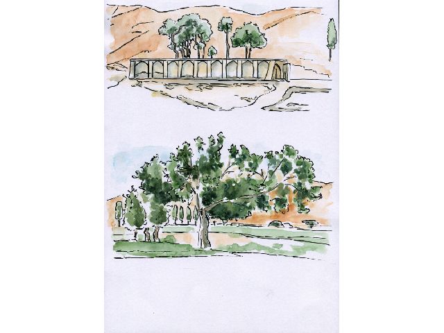 OUTSKIRTS OF SHÍRÁZ WHERE THE BÁBOFTEN WENT TO WALK