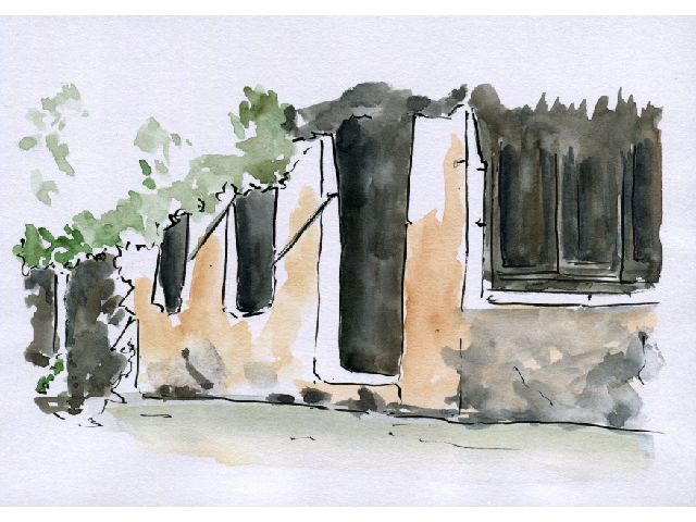 EXTERIOR OF THE ROOM OCCUPIED BY BAHÁ’U’LLÁH IN TÁKUR, MÁZINDARÁN